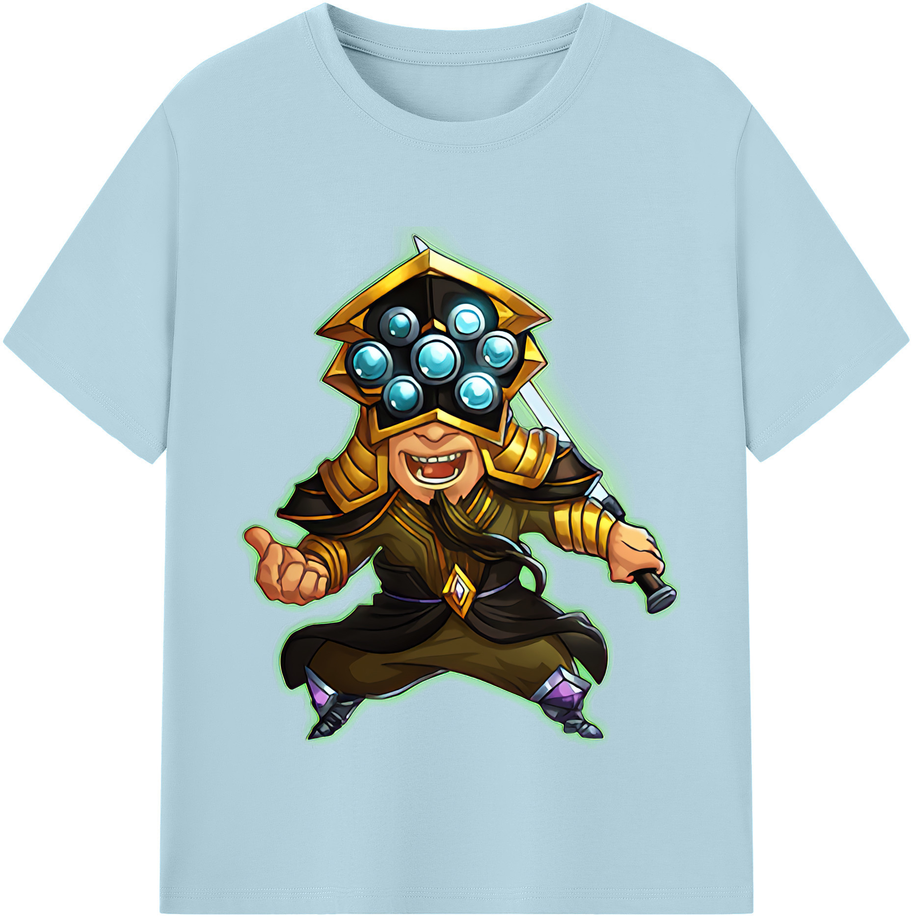 リーグ・オブ・レジェンド League of Legends LOL 綿100％半袖Tシャツ（フロントプリント）